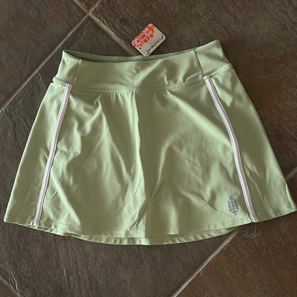 new free people movement never better volley skort XS pale green